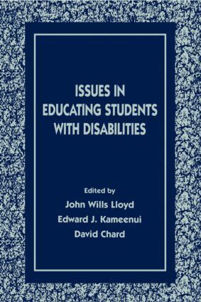 John Wills Lloyd, Edward J. Kameenui, David J. Chard - Issues in Educating Students With Disabilities, Häftad