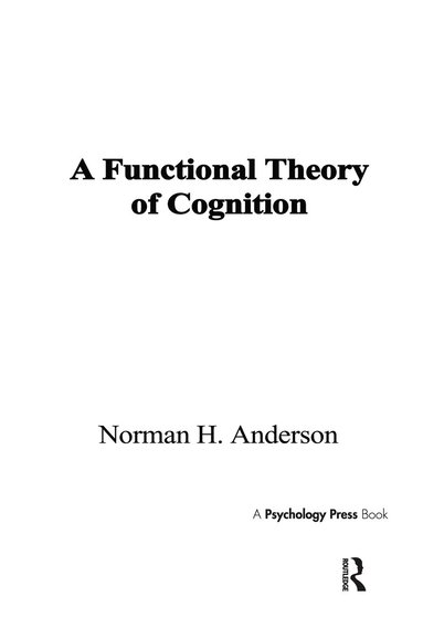 bokomslag Functional Theory of Cognition