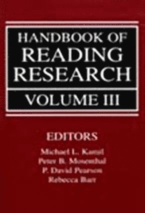 Michael L. Kamil, Peter B. Mosenthal, P. David Pearson, Rebecca Barr - Handbook of Reading Research, Volume III, Inbunden