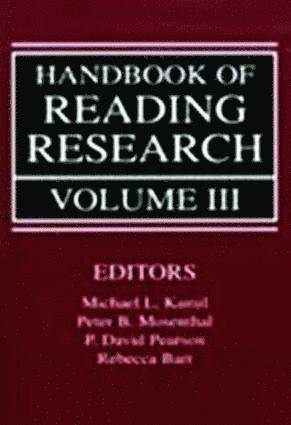 bokomslag Handbook of Reading Research, Volume III