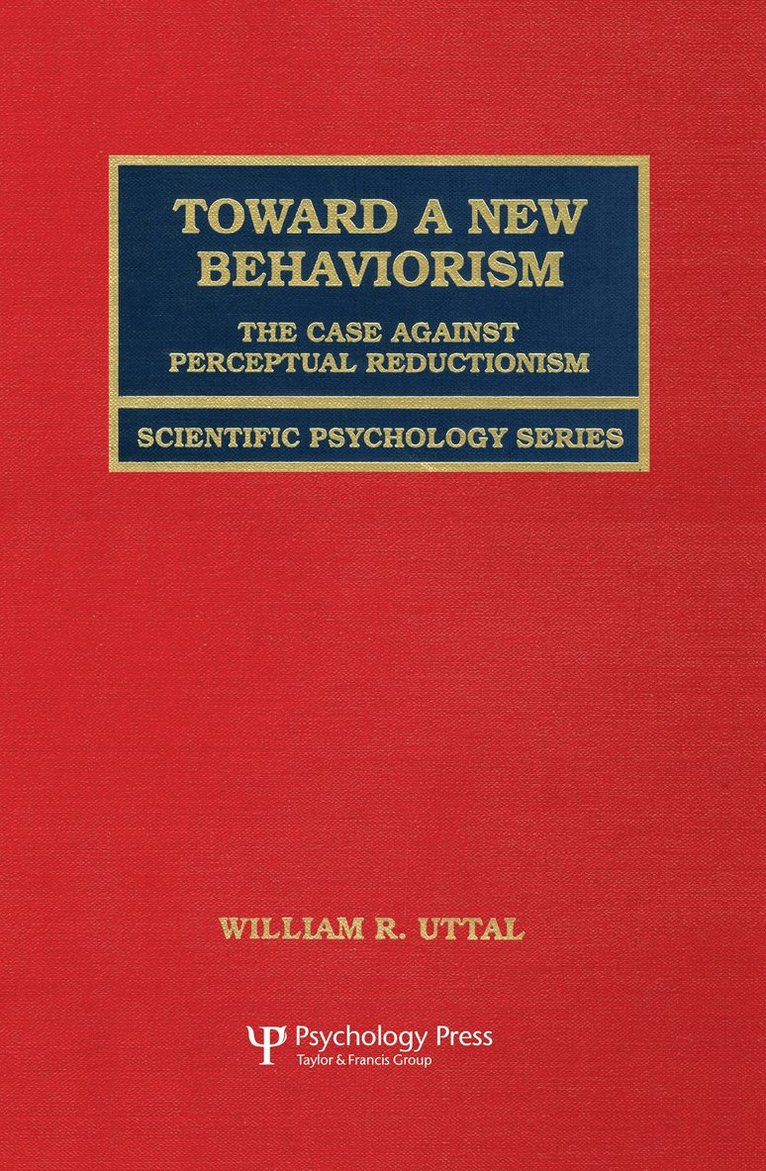 Toward A New Behaviorism 1