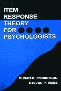 bokomslag Item Response Theory for Psychologists