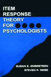 bokomslag Item Response Theory for Psychologists