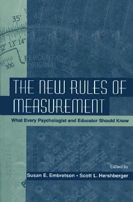 Susan E. Embretson, Scott L. Hershberger - New Rules of Measurement, Inbunden