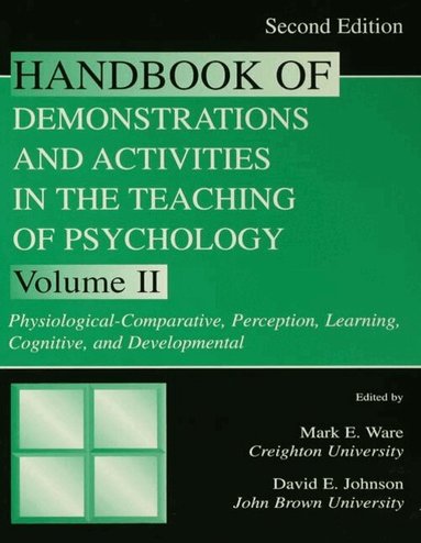 Mark E. Ware, David E. Johnson - Handbook of Demonstrations and Activities in the Teaching of Psychology, Häftad
