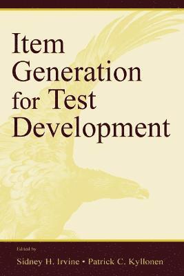 Item Generation for Test Development 1
