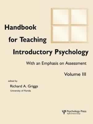 Michelle Rae Hebl, Charles L. Brewer, Ludy T. Benjamin, Jr., Ludy T. Benjamin Jr. - Handbook for Teaching Introductory Psychology, Häftad