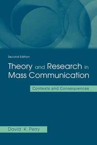 bokomslag Theory and Research in Mass Communication