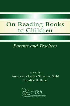 Anne van Kleeck, Steven A. Stahl, Eurydice B. Bauer - On Reading Books to Children, Häftad