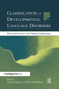 bokomslag Classification of Developmental Language Disorders