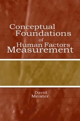 bokomslag Conceptual Foundations of Human Factors Measurement