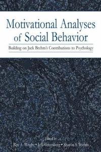 bokomslag Motivational Analyses of Social Behavior
