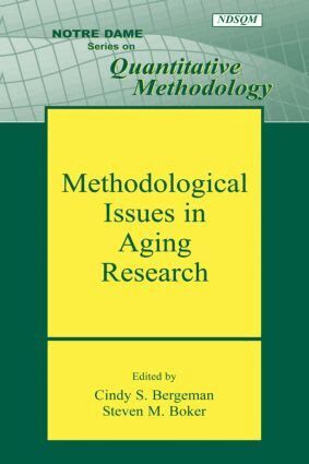 Cindy S. Bergeman, Steven M Boker - Methodological Issues in Aging Research, Inbunden