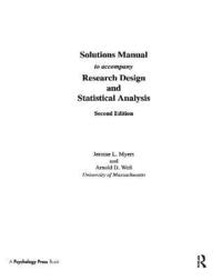 bokomslag SOLUTIONS MANUAL to Accompany Research Design and Statistical Analysis 2/e