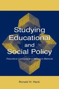 bokomslag Studying Educational and Social Policy