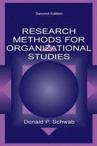 bokomslag Research Methods for Organizational Studies