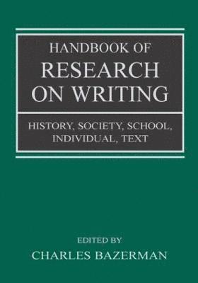 bokomslag Handbook of Research on Writing