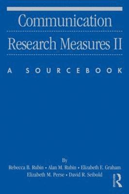 Communication Research Measures II 1