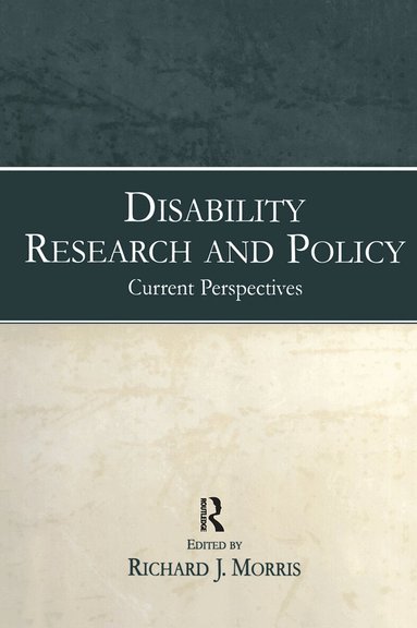 Richard J. Morris - Disability Research and Policy, Inbunden