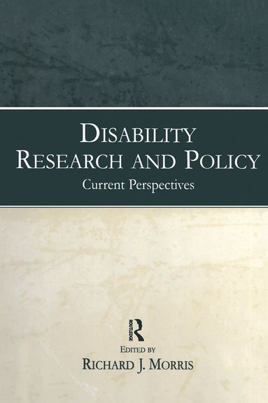 bokomslag Disability Research and Policy