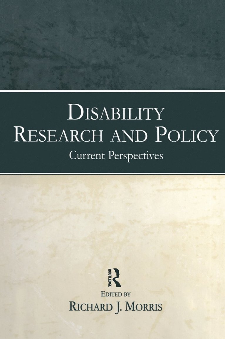 Disability Research and Policy 1