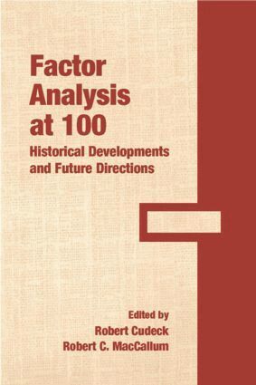 Robert Cudeck, Robert C. MacCallum - Factor Analysis at 100, Inbunden
