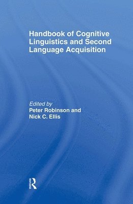 bokomslag Handbook of Cognitive Linguistics and Second Language Acquisition