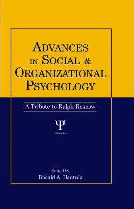 Donald A. Hantula - Advances in Social and Organizational Psychology, Inbunden