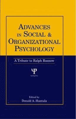 Advances in Social and Organizational Psychology 1