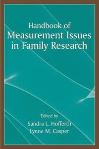 bokomslag Handbook of Measurement Issues in Family Research