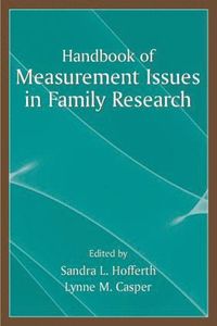 bokomslag Handbook of Measurement Issues in Family Research