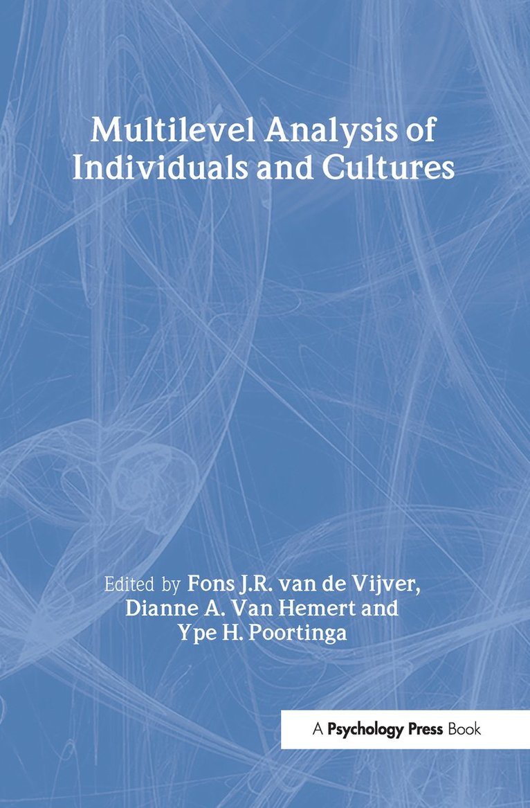 Multilevel Analysis of Individuals and Cultures 1