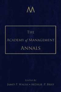 bokomslag The Academy of Management Annals, Volume 1