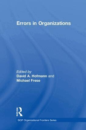 David A. Hofmann, Michael Frese - Errors in Organizations, Inbunden