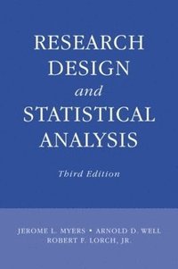 bokomslag Research Design and Statistical Analysis