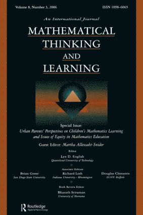 Martha Allexsaht-Snider - Urban Parents Perspectives Children'S Math. Mtl V8#3, Häftad