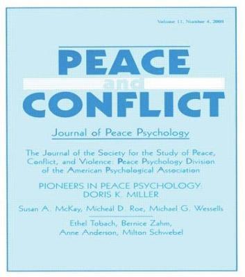 Pioneers in Peace Psychology 1