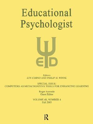 Roger Azevedo - Computers as Metacognitive Tools for Enhancing Learning, Häftad