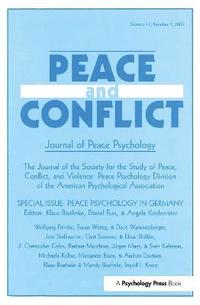 bokomslag Peace Psychology in Germany