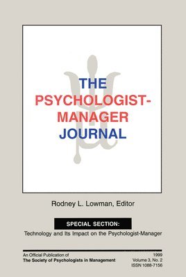 bokomslag The Psychologist-Manager Journal