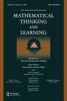 Advanced Mathematical Thinking 1