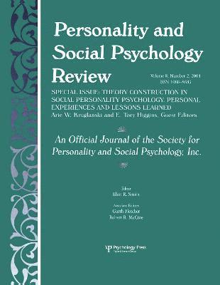 Theory Construction in Social Personality Psychology 1