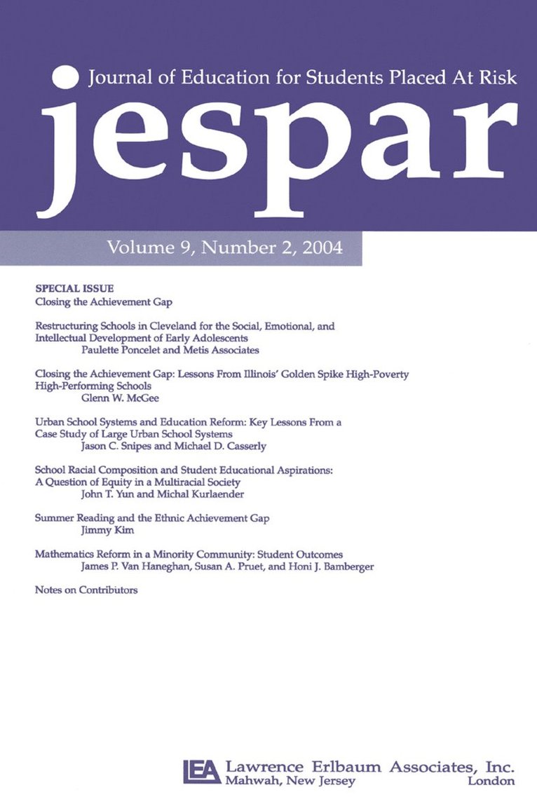 Closing the Achievement Gap