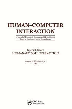 Sara Kiesler, Pamela Hinds - Human-robot Interaction, Häftad