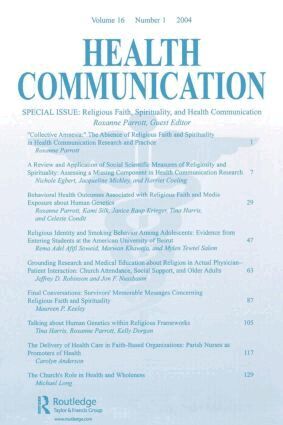 Roxanne Parrott - Religious Faith, Spirituality, and Health Communication, Häftad