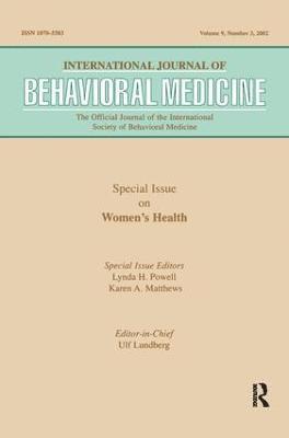 Lynda H. Powell, Karen A. Matthews - -Special Issue on Women's Health, Häftad