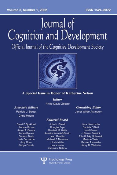 bokomslag Special Issue in Honor of Katherine Nelson