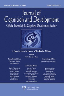 A Special Issue in Honor of Katherine Nelson 1