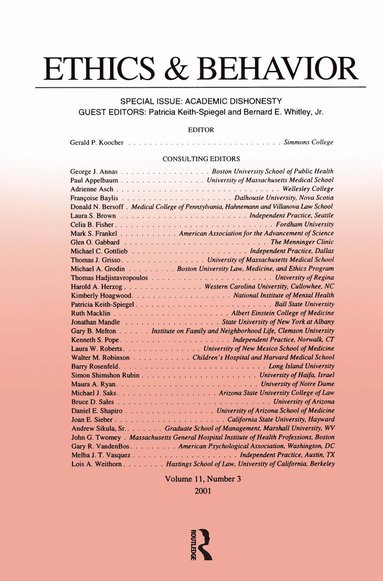 bokomslag Academic Dishonesty