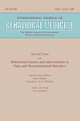 Joost Dekker, Amanda C. de C. Williams, Amanda C. De C. Williams - Behavioral Factors and Interventions in Pain and Musculoskeletal Disorders, Häftad